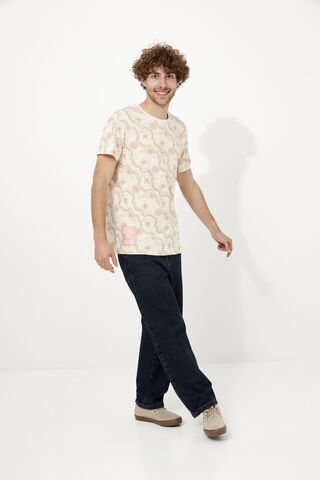 Tshirt - One Piece - Manches Courtes Carte Océane Beige - Taille S